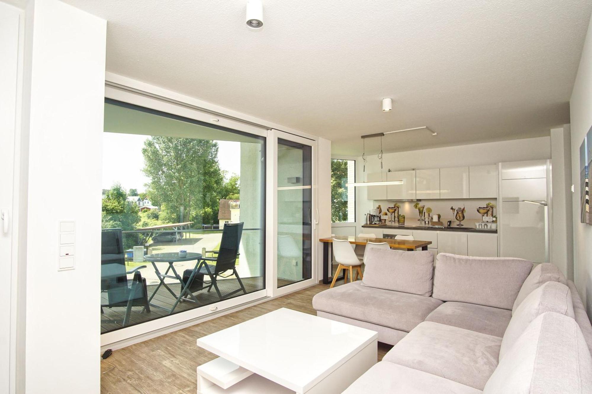 Haus Hafenkieker Fewo 08 - Balkon, Hafenblick Putbus Extérieur photo